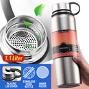 idrop 1100ml Stainless Steel Vacuum Sports Drinking Bottle Flask Container