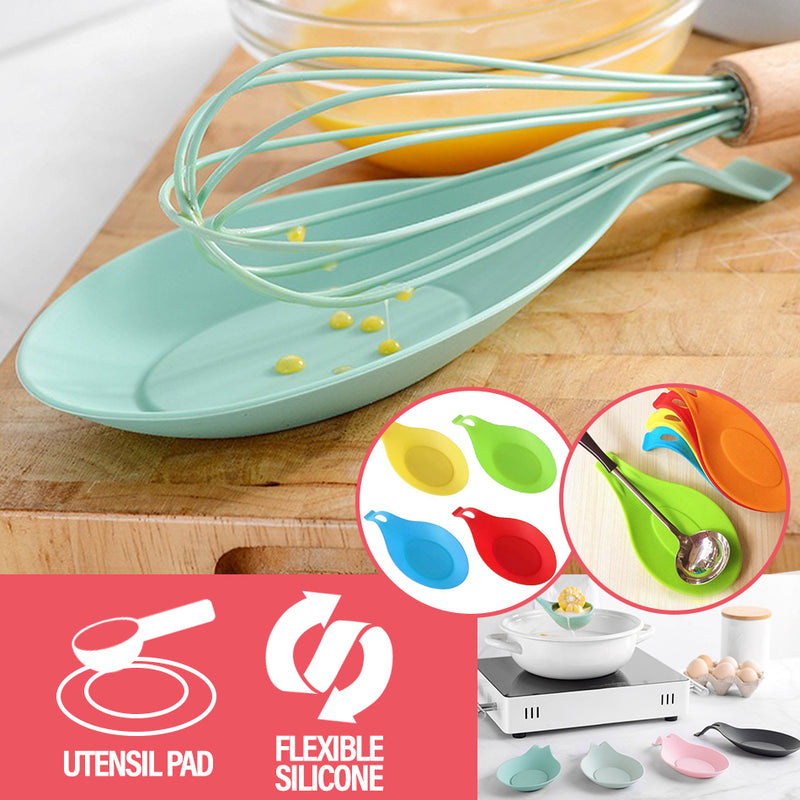 idrop Kitchen Silicone Soup Spoon and Utensil Pad / Alas Senduk Dapur Silikon / 硅胶汤勺垫