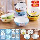 idrop [ 15CM / 1 PC ] Children Ceramic Food Bowl Tableware Set / Set Mangkuk Makan Seramik Kanak-Kanak / 陶瓷碗 6^陶瓷碗浮雕手绘-