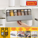 idrop Under Shelf Seasoning Spice Rack / Rak Gantung Perencah & Rempah / 挂柜调味罐收纳架(不带罐)