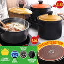 idrop [ 2.5L / 4.5L ] Kitchen Ceramic Casserole Cooker Pot [ Gas / Electric / Induction Stove ]