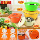 idrop [ 4 IN 1 ] Heat Insulated Seal Tight Fresh Pot Food Container / Bekas Makanan Insulasi haba / 隔热密封密封食品容器 [ 16CM / 20CM / 24CM / 28CM ]