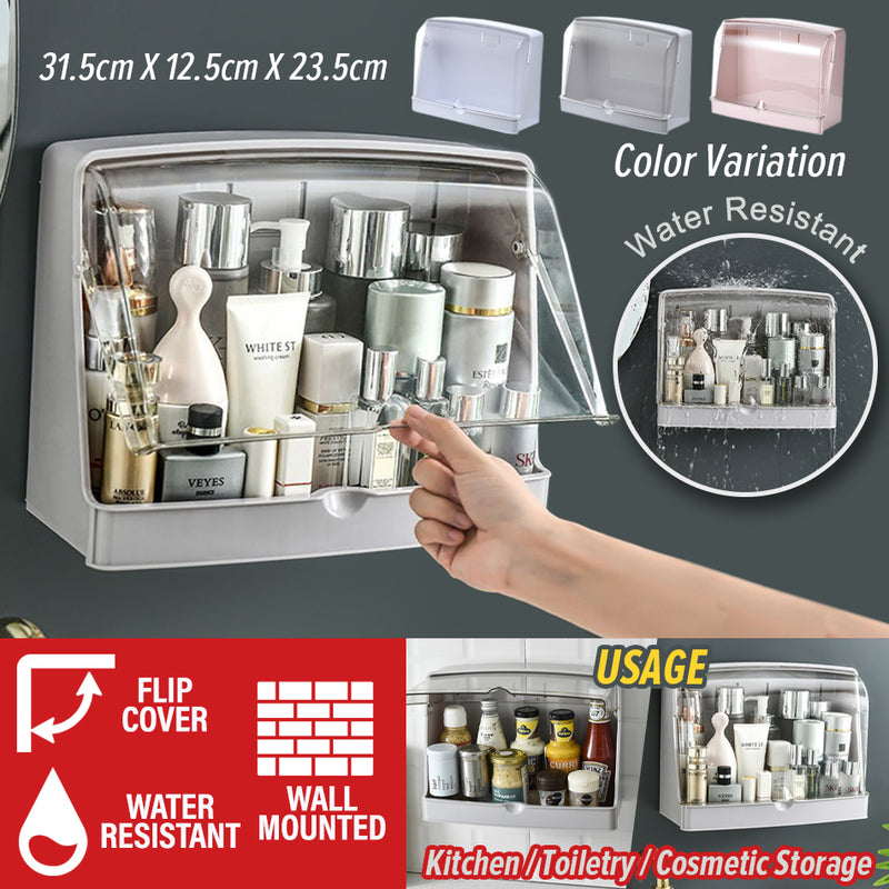 idrop Kitchen Household & Cosmetic Wall Mounted Storage Box
