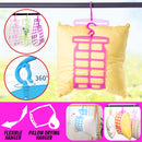 idrop Flexible Folding Plastic Pillow Drying Hanger Rack