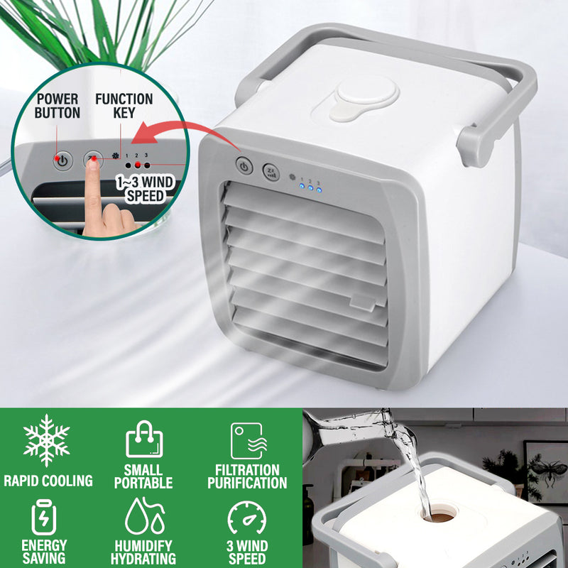 idrop [ 3 SPEED ] Portable Personal Mini Air Cooler / Kotak Kecil Penghawa Dingin / 迷你手柄冷风机