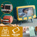 idrop [ 2 IN 1 ] TV Design Tissue Box & Smarphone Holder