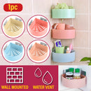 idrop Wall Mounted Toilet & Bathroom Corner Shelf Rack [ 1pc ]