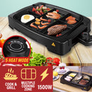 idrop Multi Portion Zone Compartment Hotplate BBQ Kitchen Electric Grill Barbecue [ 1500W ]