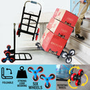 idrop HEAVY DUTY 6 Wheel Foldable Extendable Transport Delivery Trolley Cart Backup Wheels
