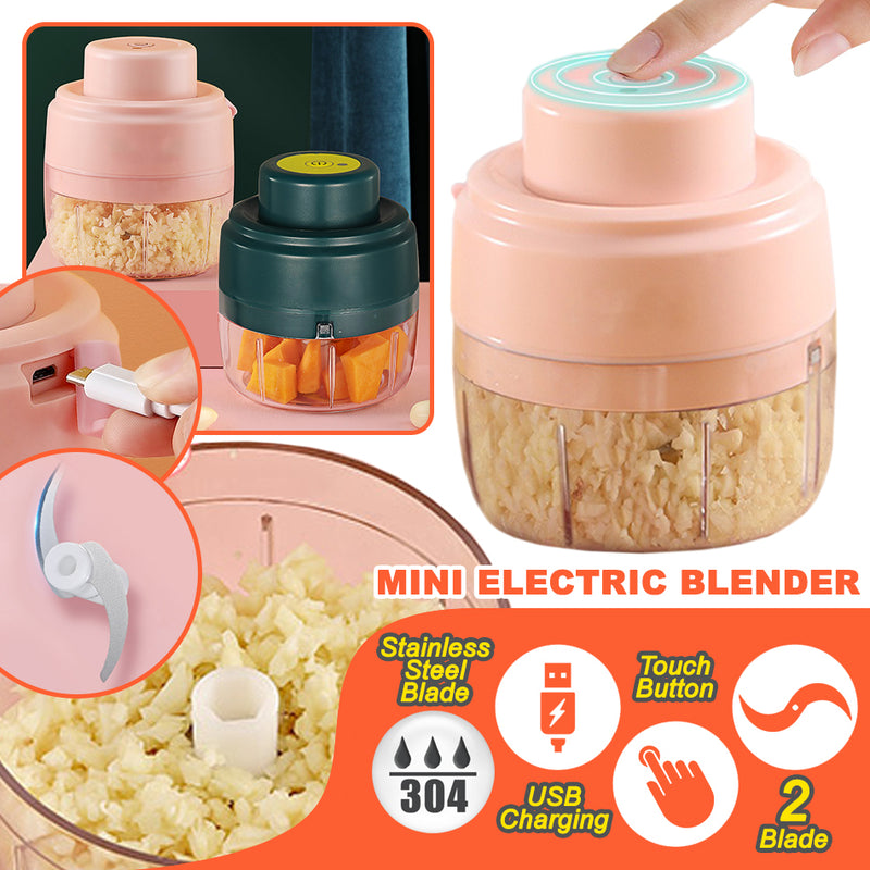 idrop Cordless Mini Electric USB Portable Garlic Blender Grinder