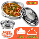 idrop [ 31CM ] Stainless Steel Food Buffet Display Tray