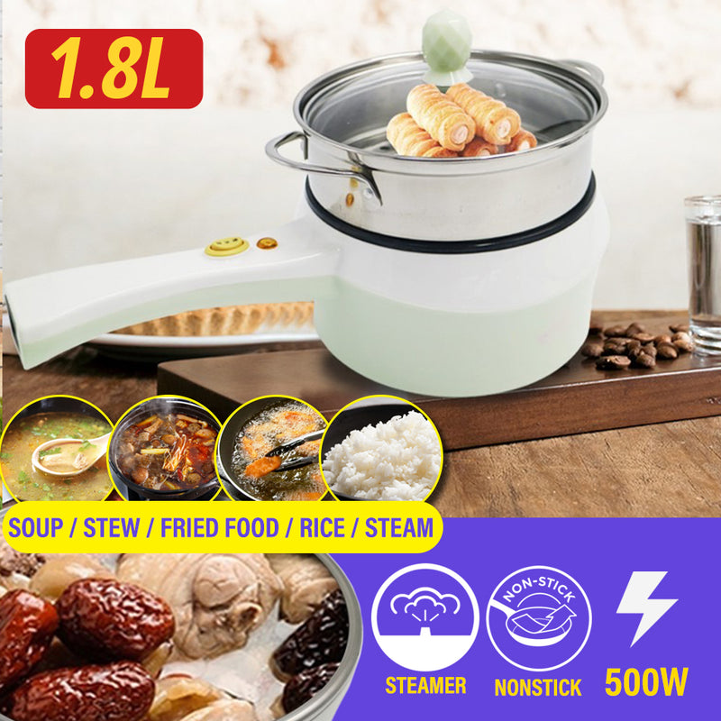 idrop [ 1.8L ] Multifunction Nonstick Electric Cooking Pot & Steamer