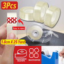 idrop [ 3PCS ]1.8CM  OPP Selotape Transparent Tape / Pita Lekat Lutsinar / 透明胶带 [ 1.8cm X 25 yard ]
