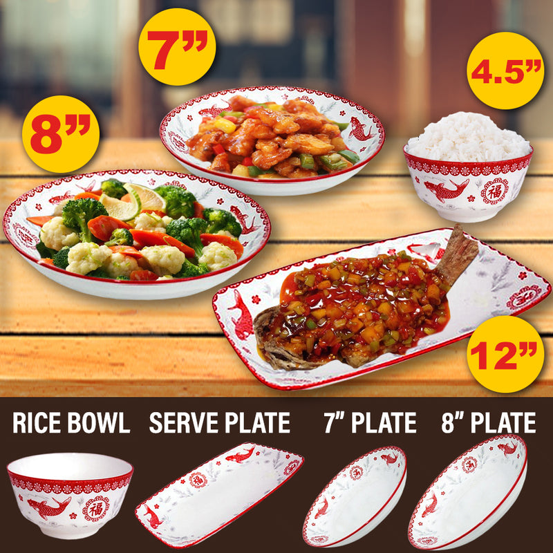idrop Ceramic Kitchen Tableware [ Plate / Rice Bowl / Serve Plate ]