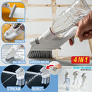 idrop [ 5PCS ] 4 IN 1 Multifunctional Cleaning Scrubber Sponge Wiper and Brush with Water Spray / Berus & Span Cuci / 五件套玻璃刮带海棉擦配可插水瓶(可喷水清洁套装)