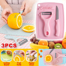 idrop 3PCS Fruit Knife Cutting Board & Slicer Peeler Kitchen Set