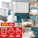 idrop [ 10KG Storage ] Kitchen Household Rice Cereal Storage Sealed Container Dispenser