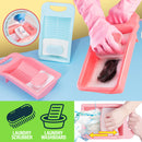 idrop Plastic Laundry fabric Wash Board / Papan Plastik Basuh Baju / 塑料懒人搓衣板