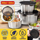 idrop [ 350ml / 550ml ] Food Container Lunch Box Stainless Steel SUS304 / Kotak Simpanan Makanan / 食品容器饭盒不锈钢SUS304