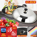 idrop [ 42CM / 45CM ] RED SUN Aluminium Alloy Nonstick Cooking Wok with Lid Cover / Kuali Memasak dengan Penutup / 永生42&45公分锰钛合金阳极炒锅