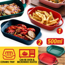 idrop [ 500ml ]Ceramic Baking Bowl Tray Plate Serveware Tableware
