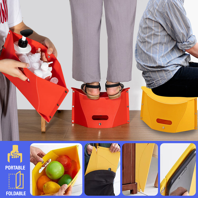 idrop Portable Foldable Plastic Stool & Basket / Kerusi Bakul Boleh Dilipat / 便携塑料折叠凳子(小)
