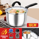 idrop [ 18CM ] Milk Pot Induction Stainless Steel Cooking Pot