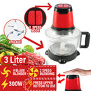 idrop 3L 2-Speed Kitchen Multifunction Electric Meat Vegetable Grinder Blender [ 300W ]