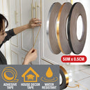 idrop [ 50M x 0.5CM ] Household Decorative Sevving Adhesive Strip Sticker / Pita Lekat Dekorasi / 装饰胶带 [ Gold / Silver / Black  ]