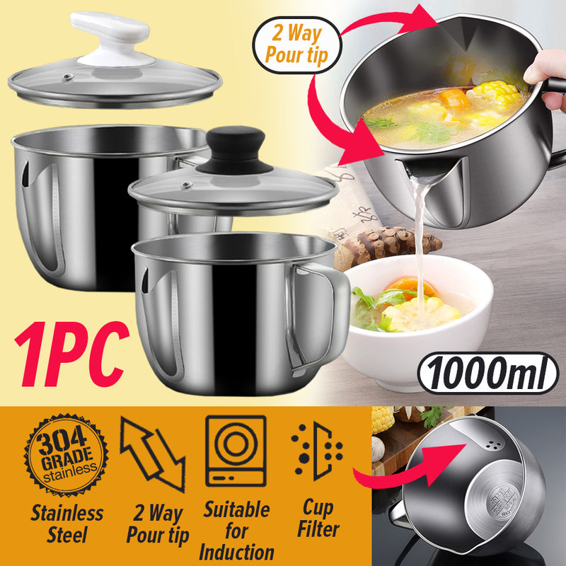 idrop 1000ml Oil Soup Filter Separator Cup SU304 Stainless Steel [ 1pc ]