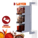 idrop Wall Mount Seasoning Spice Box Storage [ 3 LAYER ]