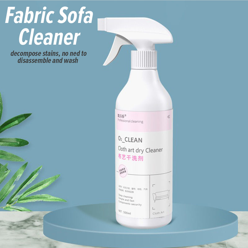 idrop [ 500ml ] O2 Clean Cloth Art Dry Cleaner Stain Removal Fabric Spray / Penyembur Pencuci Kain / 毛毯沙发套床单十字绣翻新去渍干洗除垢窗帘免洗干洗清洗去污喷雾