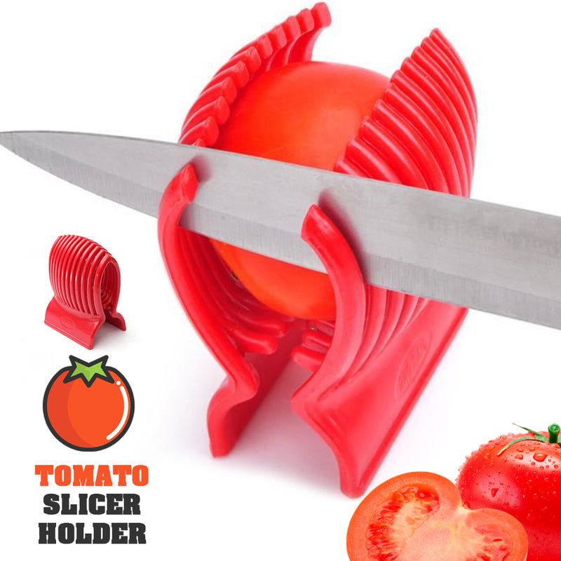 idrop TOMATO SLICER - Grip Holder Fruit Vegetable Cutter