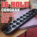 idrop 16 Hole Congkak Classic Traditional Malay Full Wood Board Game