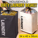 idrop Household Dirty Laundry Clothes Storage Basket with Wheels
