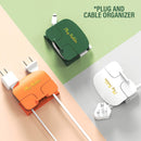 idrop Wall Mounted Multifunction Plug & Cable Organizer Holder / Pemegang Palam Pelbagai Fungsi & Kabel Dipasang di Dinding / 可绕线插头固定架(双面胶)(插头收纳架)