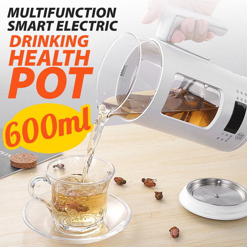 idrop [ 600ml ] Multifunction Smart Electric Drinking Health Glass Pot / Cerek Gelas Elektrik / 養生壺玻璃多功能電燉杯家用