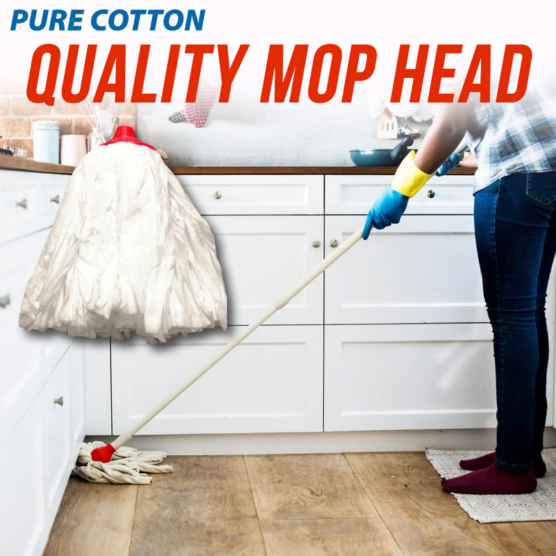 idrop Water Absorbent Pure Cotton Mop Head [ 1pc ]