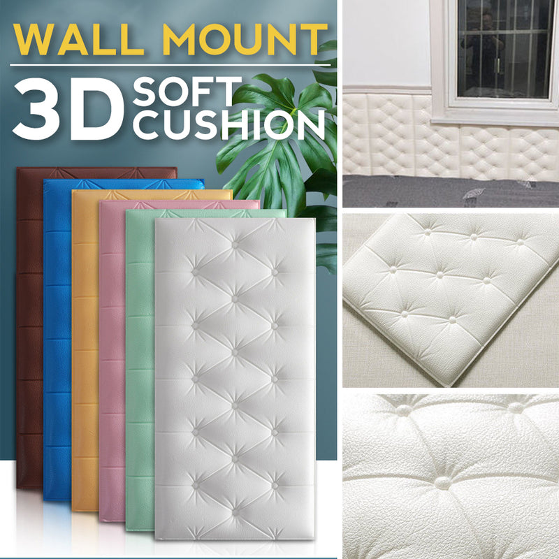 idrop 3D PE Soft Sponge Wall Cushion Self Adhesive Sticker [ 30CM x 60CM x 12MM ] [ 1pc ]