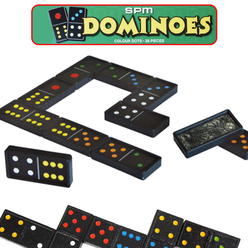 idrop DOMINOES - 28pcs Colour Dots [ SPM GAMES ] SPM160
