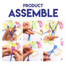 idrop Slingshot Glowing Light LED Flying Umbrella Arrows Toys