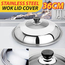 idrop 36CM Stainless Steel Cooking Wok Lid Cover