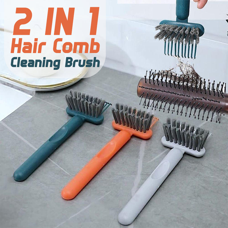 idrop [ 2 IN 1 ] Comb Cleaner Brush Hair Remover / Sikat Pembersihan Rambut / 梳子清洁器