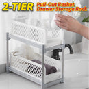 idrop [ 2-TIER ] Portable Multipurpose Pull Out Drawer Basket / Rak Serbaguna 2 Tingkat / 塑料两层抽屉式置物架