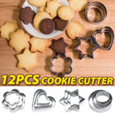 idrop [ 12pcs ] Cookie Cutter Set / Set Pemotong Bentuk Biskut / 曲奇刀组