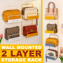 idrop [ 2 LAYER ] Wall Mounted Storage Organizing Rack Shelf
