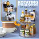 idrop [ 2 LAYER  / 3 LAYER ] Multilayer Multifunction Rotating Kitchen Storage Shelf Rack