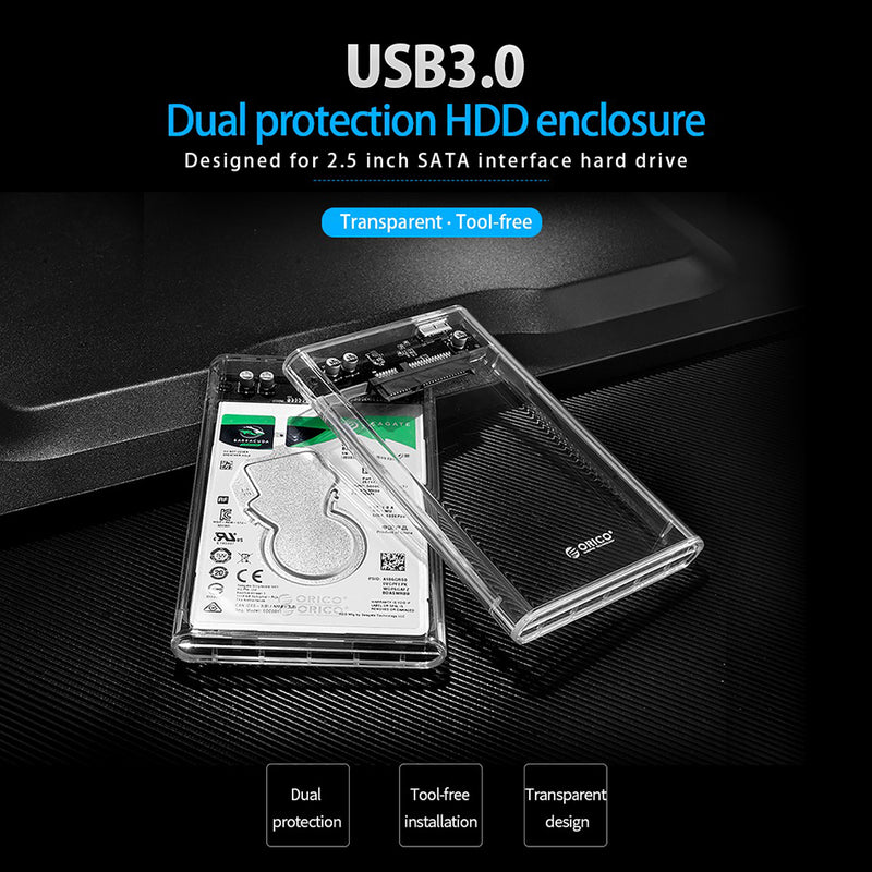 idrop 2.5 Inch Hard Drive Enclosure USB3.0 (Hard Drive Disk is not included) / Bekas Cakera Padat / 2.5寸硬盘盒USB3.0