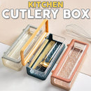 idrop Plastic Portable Cutlery Utensil Tableware Box / Kotak Bekas Penyimpanan Sudu Garpu Perkakas Dapur / 塑料便携餐具盒(锦菲悦)