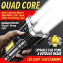 idrop USB Charge Flashlight 4-Core Rechargeable Flash Light / Lampu Suluh USB / 4核充电手电筒